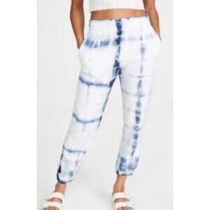 Sundry Tie Dye Jogger Pants Blue White Lounge Sweatpants Size 1 NWT